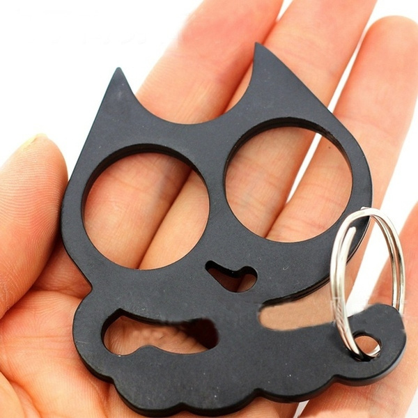 猫の形の両手指バックル防御的な指虎ボクシング拳ブラスナックル Wish 猫の形の両手指バックル防御的な指虎ボクシング拳ブラスナックル Wish
