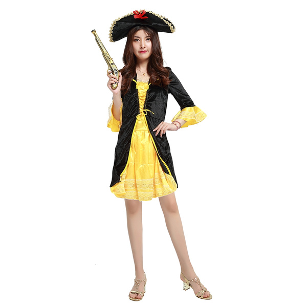 Halloween costumes Adultes Hommes Femmes Fancy Dress Party Dress up Pirate Nun Cape 