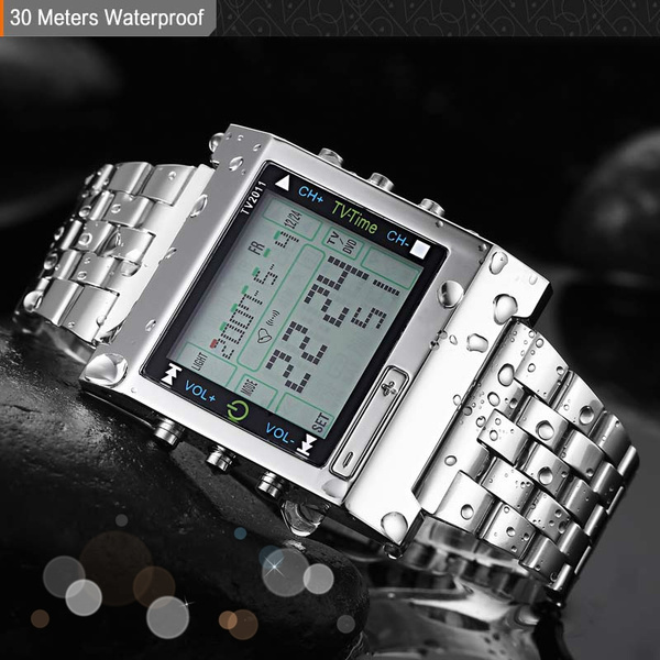 Digital tv wrist discount watch