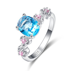 pink, bluering, Elegant, rainbowring