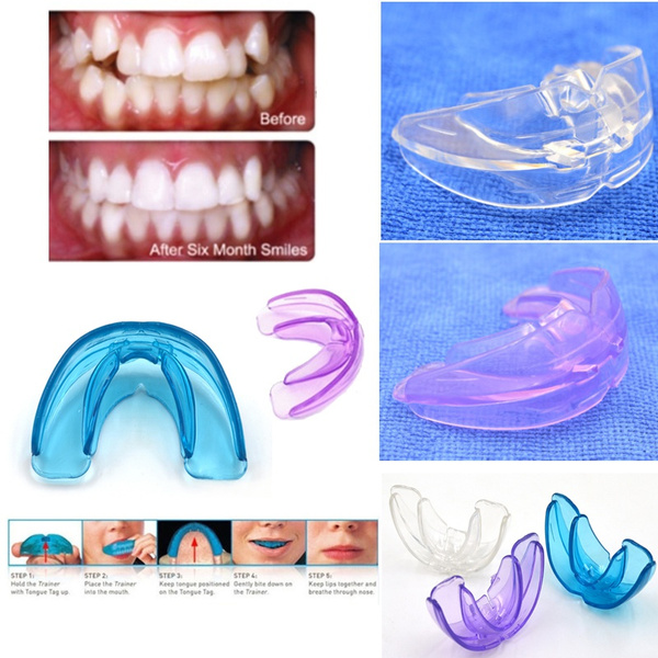 3 Colors Silicone Teeth Braces Orthodontic Straight Teeth System Teens ...