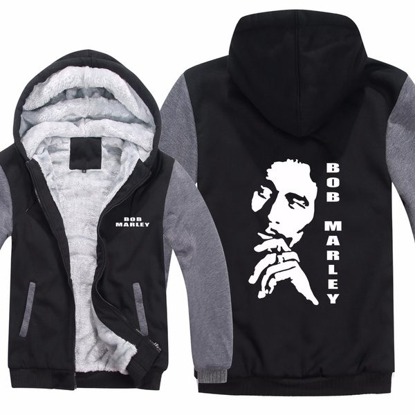 bob marley zip up hoodie