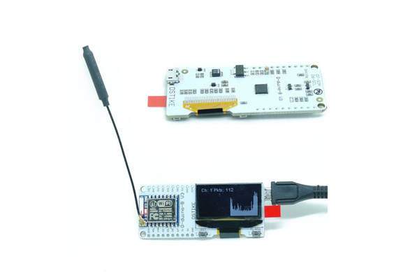 Preflashed D-duino-B V5 WiFi Packet Monitor ESP8266+OLED+2dBi Antenna New