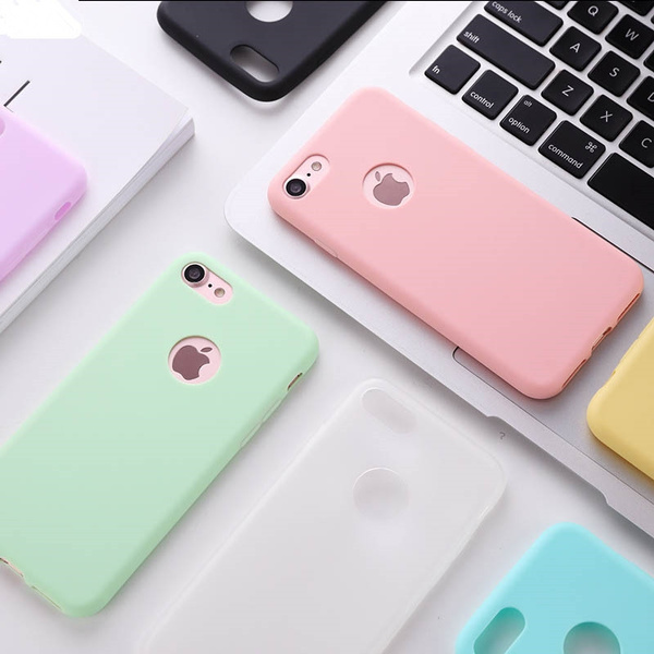 Case For Iphone 7 7 Plus Macaron Phone Cases For Iphone 5 5s Se 6 6s 7 8 Plus X Soft Tpu Silicon Cute Back Cover For Iphone Wish