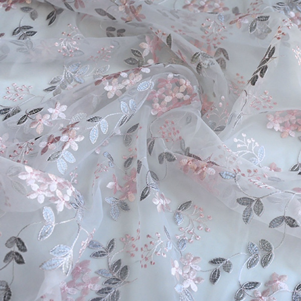 Floral Dress & Craft Netting Fabric 