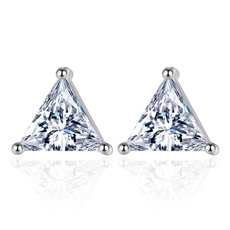 Sterling, Stud, Triangles, Jewelry
