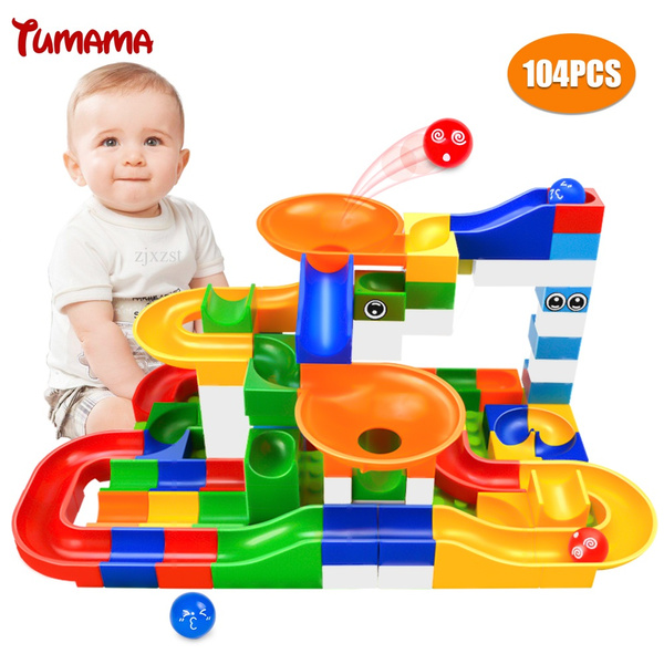 Marble Run Building Blocks, Marble Run Large Size, Racing Track Balls