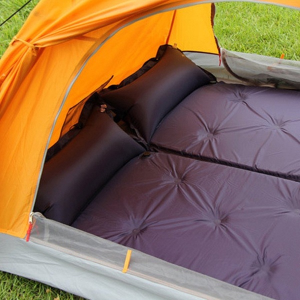 Self Inflating Air Mattress Mat Pad Pillow Sleeping Bed Camping Hiking 