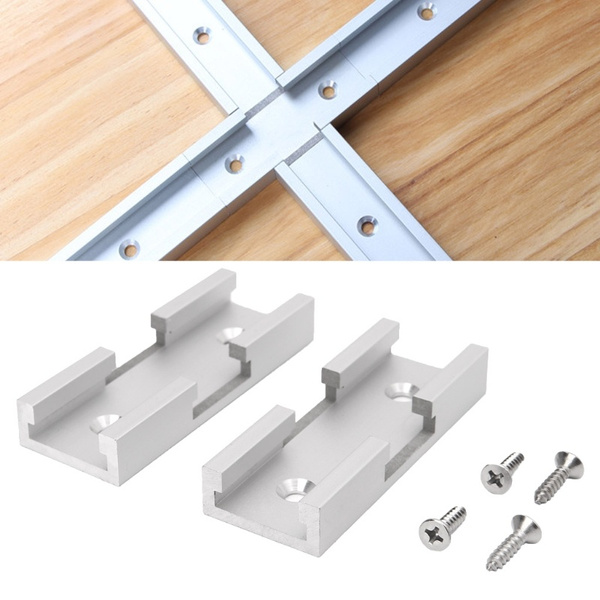 2Pcs T-Track Intersection Kit Aluminum T-Slot Connecting Parts ...