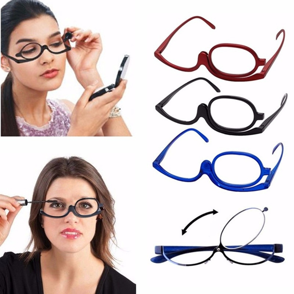 Glasses Magnifying Glasses Rotating Makeup Reading Glasses Folding  Eyeglasses Excellent