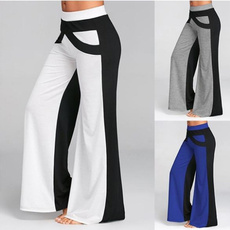 Polyester, Fashion, high waist, pants