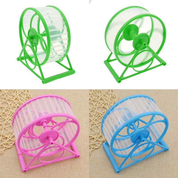 Wheel Running Exercise Plastic Scroll Silent Hamster Mouse Rat Gerbil Pet Toy 