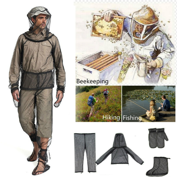 Beekeeping Suit Anti-mosquitoes Suit,Lightweight Bug Mosquito Suit Wear  Ultra-fine Mesh for Men Women Hiking Fishing Camping Bee feeding Cycling