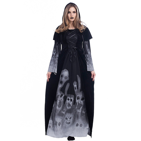 The Vampira Show Vampira Women Black Dress Party Carnival Halloween Cosplay Costume