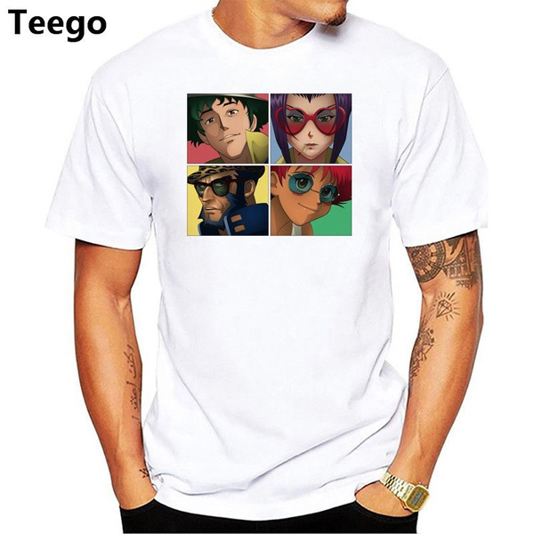 cowboy bebop t-shirt men fashion short 