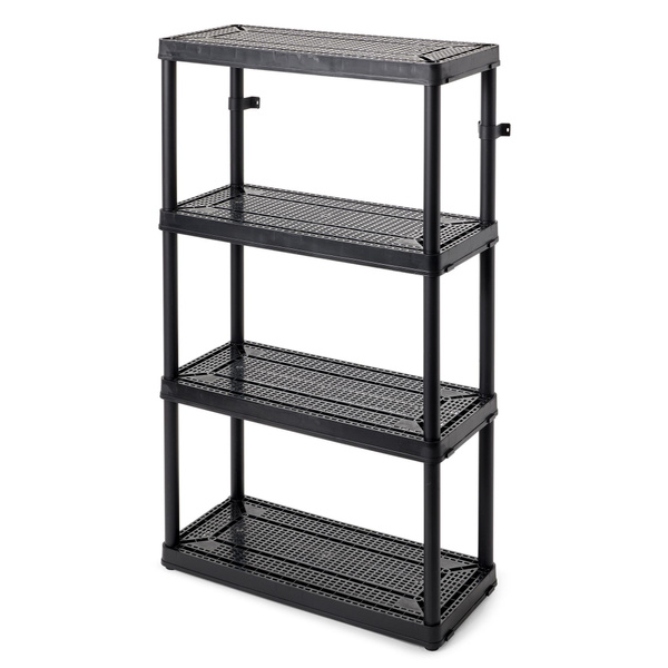 HDX 5Tier Plastic Garage Storage Shelving Unit In Gray (36