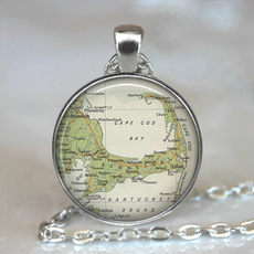 Map, cabochon, Jewelry, Gifts