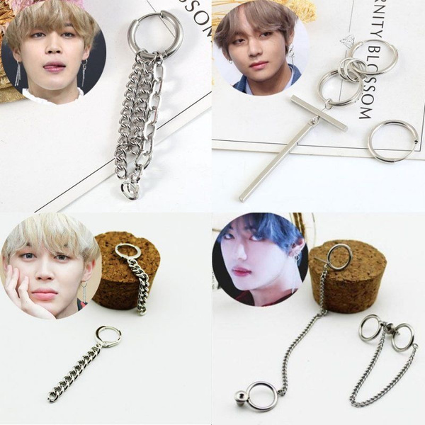 Gold Star 'Loved' Earrings | Taehyung - BTS - Fashion Chingu