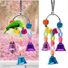 Pet Bird Bell String Suspension Bridge Chain Parrot Toys 