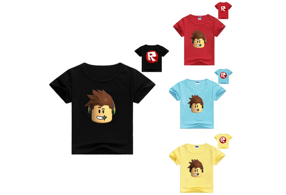 Summer Boys Girls Kids Game Roblox T Shirt Children Short Sleeve T Shirts Roblox Print Tee Tops Baby Costume Wish - roblox children t shirt short pants outfit kids boys girls summer fashion casual set wish