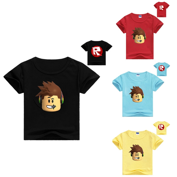 Summer Boys Girls Kids Game Roblox T Shirt Children Short Sleeve T Shirts Roblox Print Tee Tops Baby Costume Wish - roblox t shirts.com