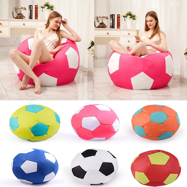 Turbo Soccer Ball Style Bean Bag Chair Sofa Couch Without Fillers Wish