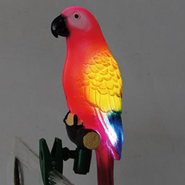 Garden Home Solar Power LED Ornament Path Lamp Bird Parrot Night Light Decor UK 