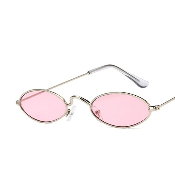 Oval pink sale sunglasses