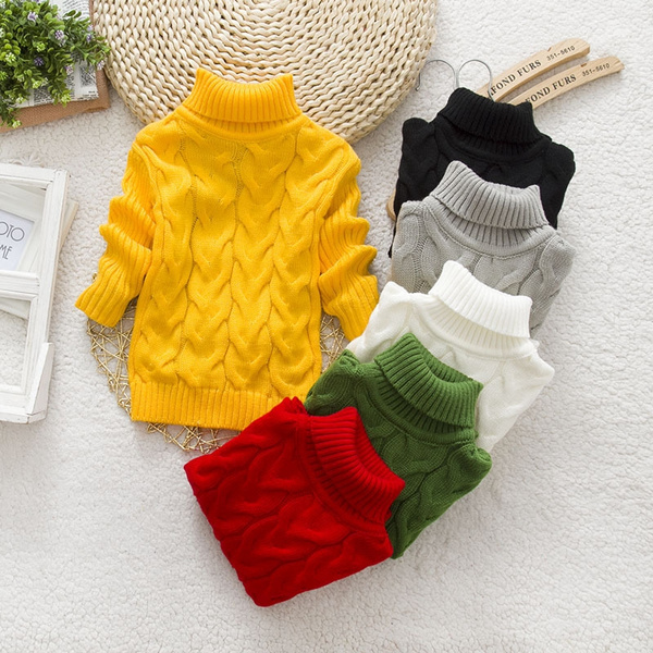 1PC Winter Kids Baby Boys Girls Clothes Clothing Woollen Sweater