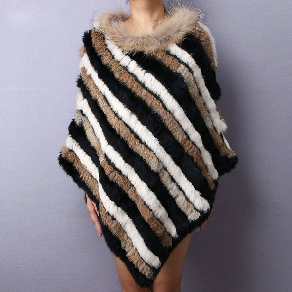 Rabbit Fur buying Poncho