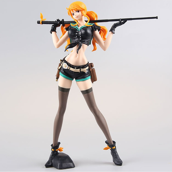 25cm Flag Diamond Ship One Piece Nami Prettyangel Pvc Action Figure Collection Toy Doll Wish