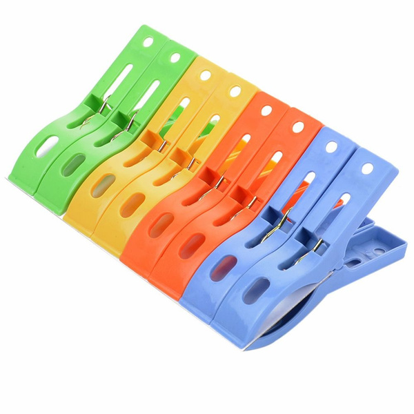 6Pcs Oversized Clothes Clip Laundry Clip Multifunctional Fixed Windproof  Clip Clothes Pin Clothes Quilt Organizer - AliExpress