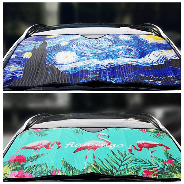 DPIST Van Gogh Starry Sky Car Windshield Sun Shade Universal Fit Car Sunshade-Keep Your Vehicle Cool UV Sun and Heat Reflector DPIST Van Gogh Starry Sky Car Windshield Sun Shade Universal Fit Car Sunshade-Keep Your Vehicle Cool UV Sun and Heat Reflector
