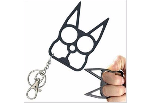 New Self Defense Kitty Cat Novelty Keychain Wish