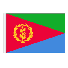 eritrea, Polyester, nationalflag, flagsamppennant