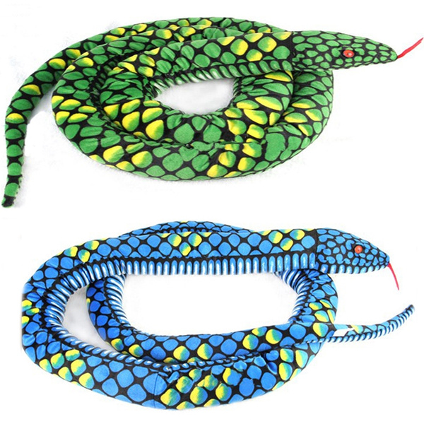 Realistic Stuffed Giant Boa Constrictor Dolls Plush Snake Toys Green or ...