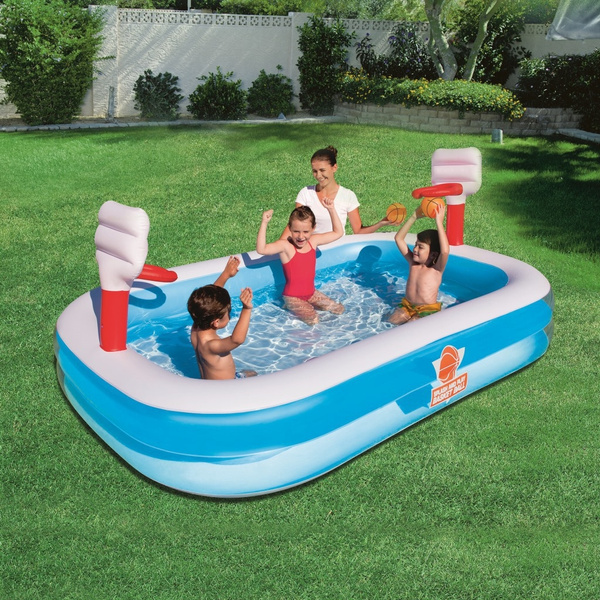 intex pool with bench