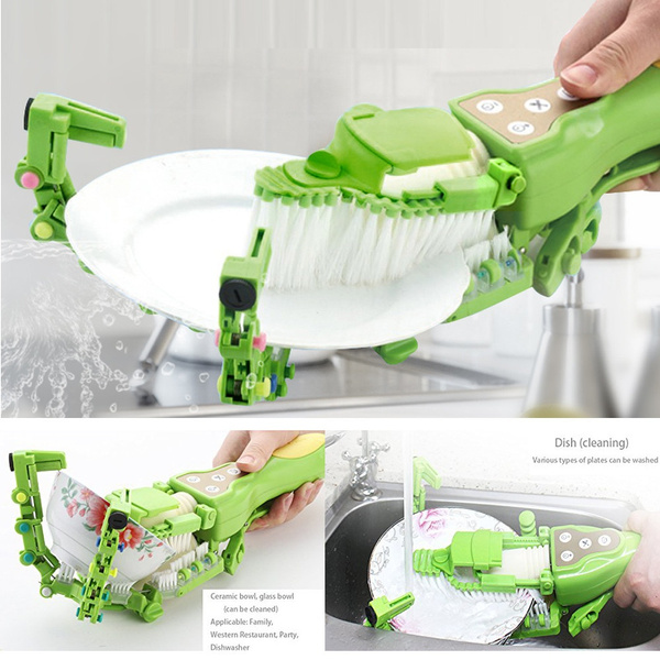 HOT Handheld Automatic Dish Scrubber Brush Antibacterial Kitchen Dishwasher  Brush