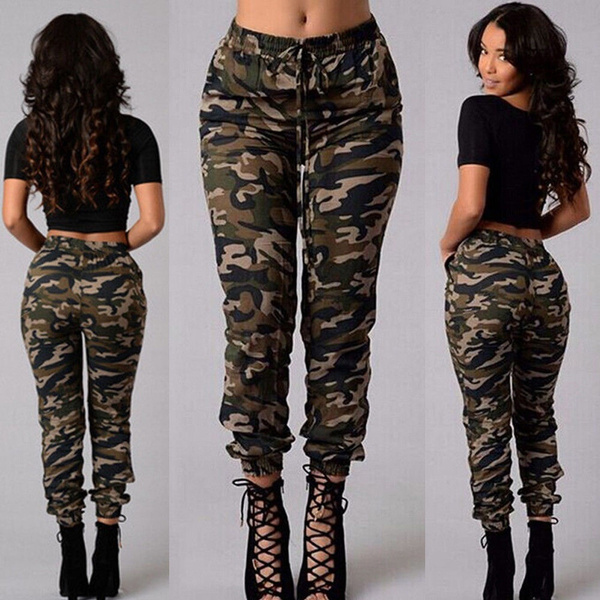 long camouflage casual pants