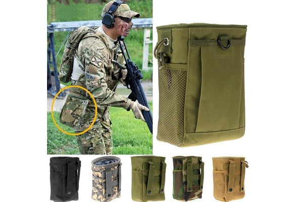 Big Airsoft Molle Tactical Hunting Magazine Mag DUMP Drop Ammo Utility Pouch BH 