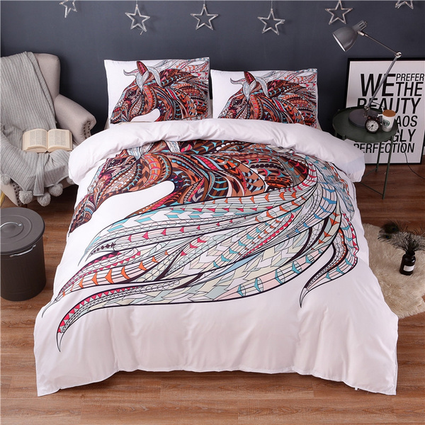 horse print duvet cover