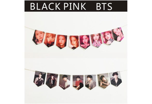 Kpop  TWICE BLACKPINK Paper Flag Poster HD Hang up Photo Banner Home Decor//xYu