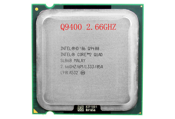 intel core 2 quad Q9400 CPU Processor (2.66Ghz/ 6M /1333GHz) Socket LGA 775  Desktop CPU motherboard cpu