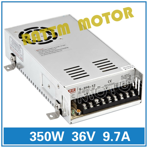 1 pc Single Output Switching Power Supply 350W 36V S-350-36 0-9.8A for CNC Router,Engraving