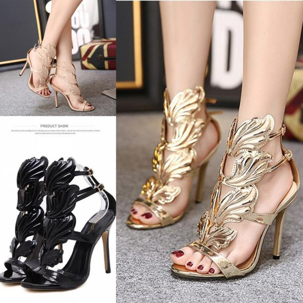 Black and gold heels fashion for prom