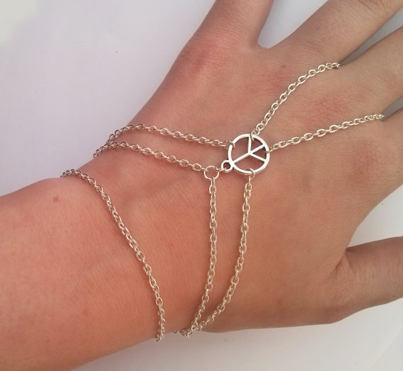 Peace Slave Chain Bracelet , Slave 