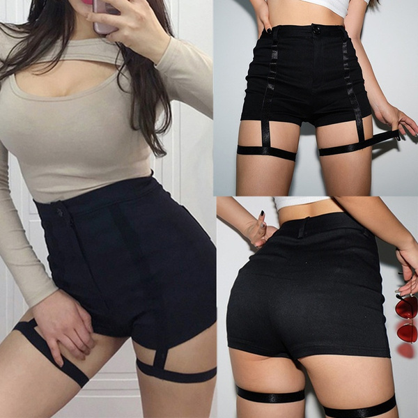 garter harness shorts