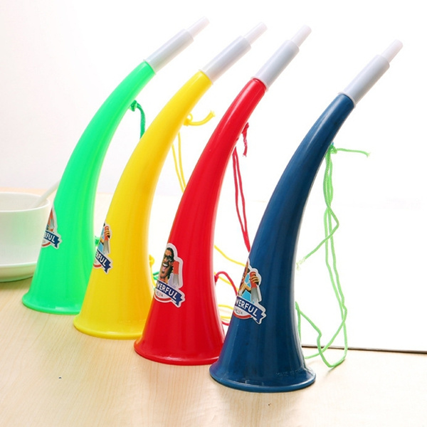 Russia Fan Trompete Horn Vuvuzela Tröte 4teilig Russland ca 55cm Länge