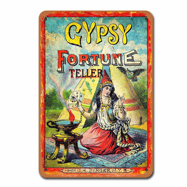 vintage fortune teller poster