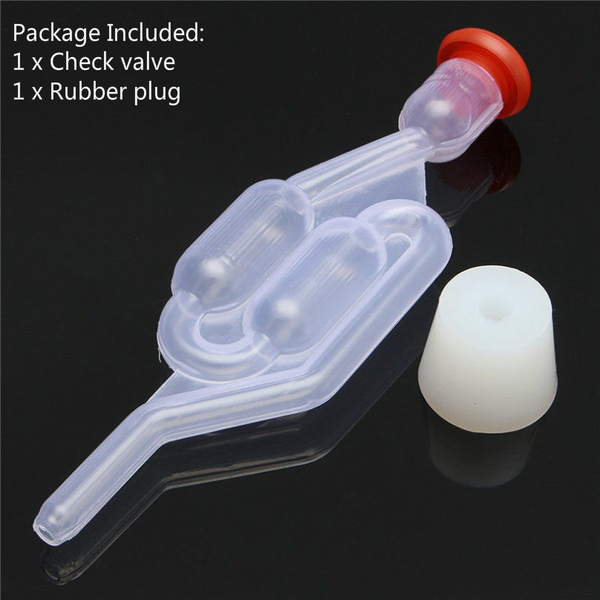 Airlock Homebrew Air Lock Bubble Grommet Oneway Exhaust Water Seal